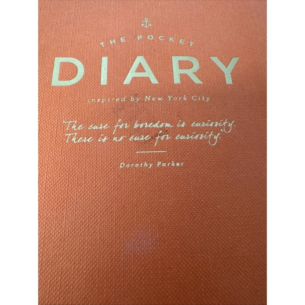 Anthropologie The Pocket Diary New York City Journal Notebook Planner Orange